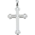 14K White Gold CROSS PENDANT