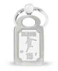 Personalized Stainless Steel Soccer Keychain