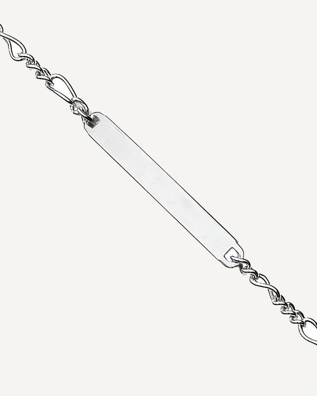 Custom Engraved Stainless Steel Women's Figaro Link ID Bracelet