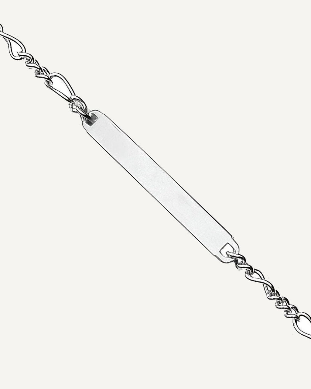 Custom Engraved Stainless Steel Women's Figaro Link ID Bracelet