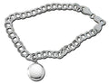 Silver Round Locket Bracelet
