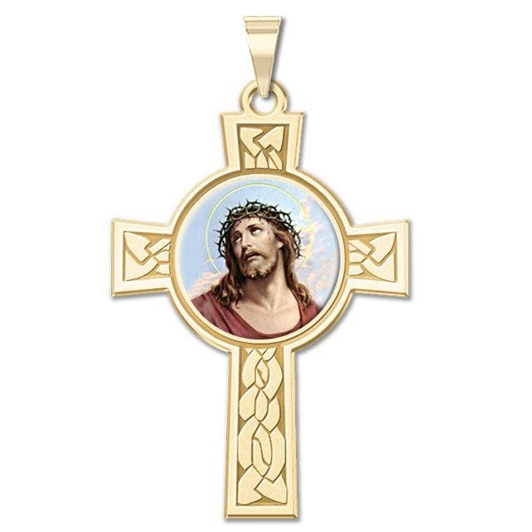 Ecce Homo Cross Religious Medal  "Color EXCLUSIVE"