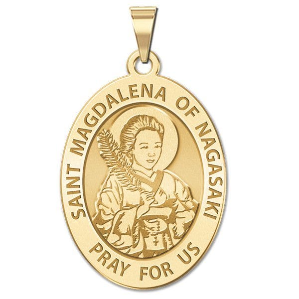 Saint Magdalena of Nagasaki Religious Medal - Oval
