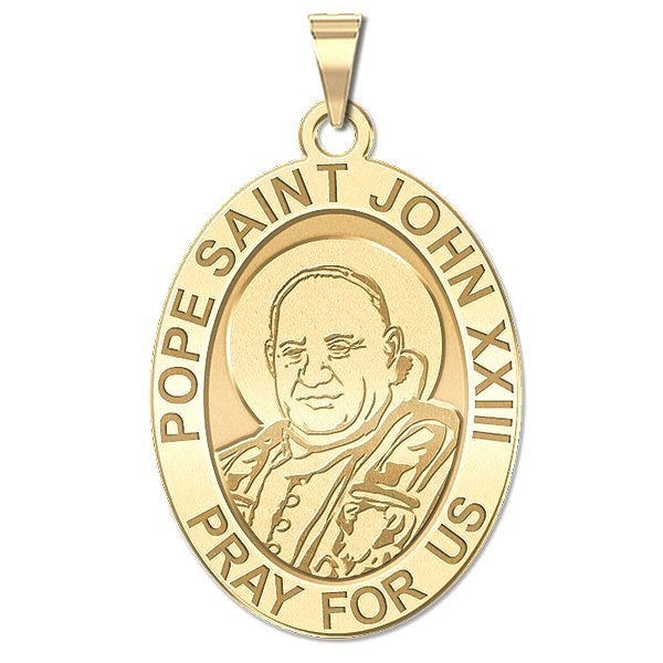 Pope Saint John XXIII Oval Religious Medal "EXCLUSIVE"