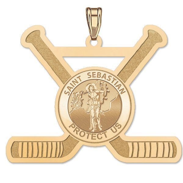 Saint Sebastian Hockey Pendant