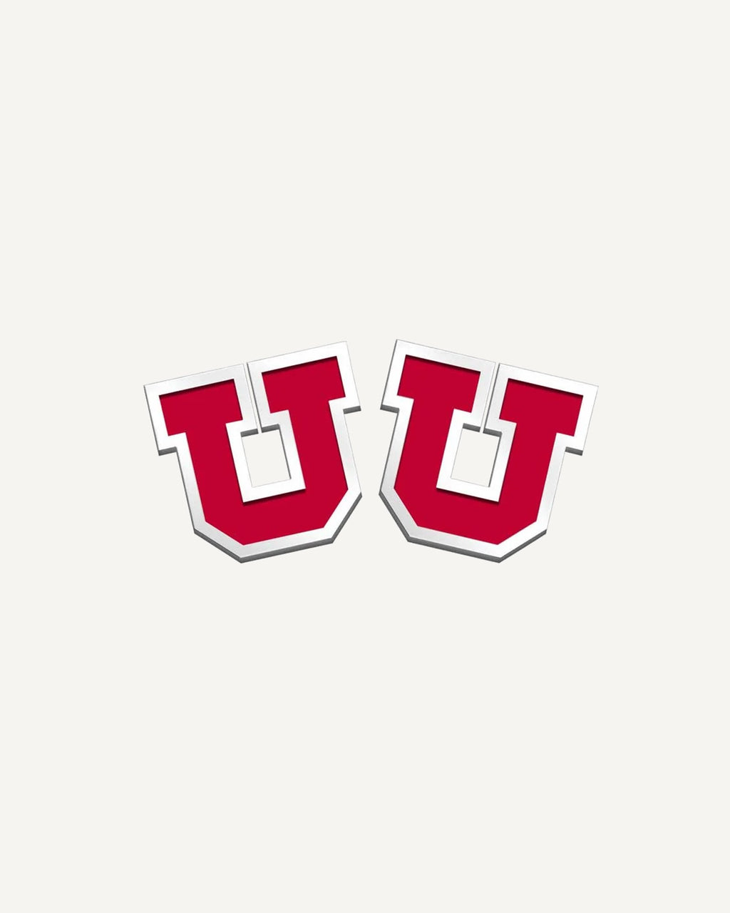 Pair of University of Utah Color Enamel Big U Cuff Links