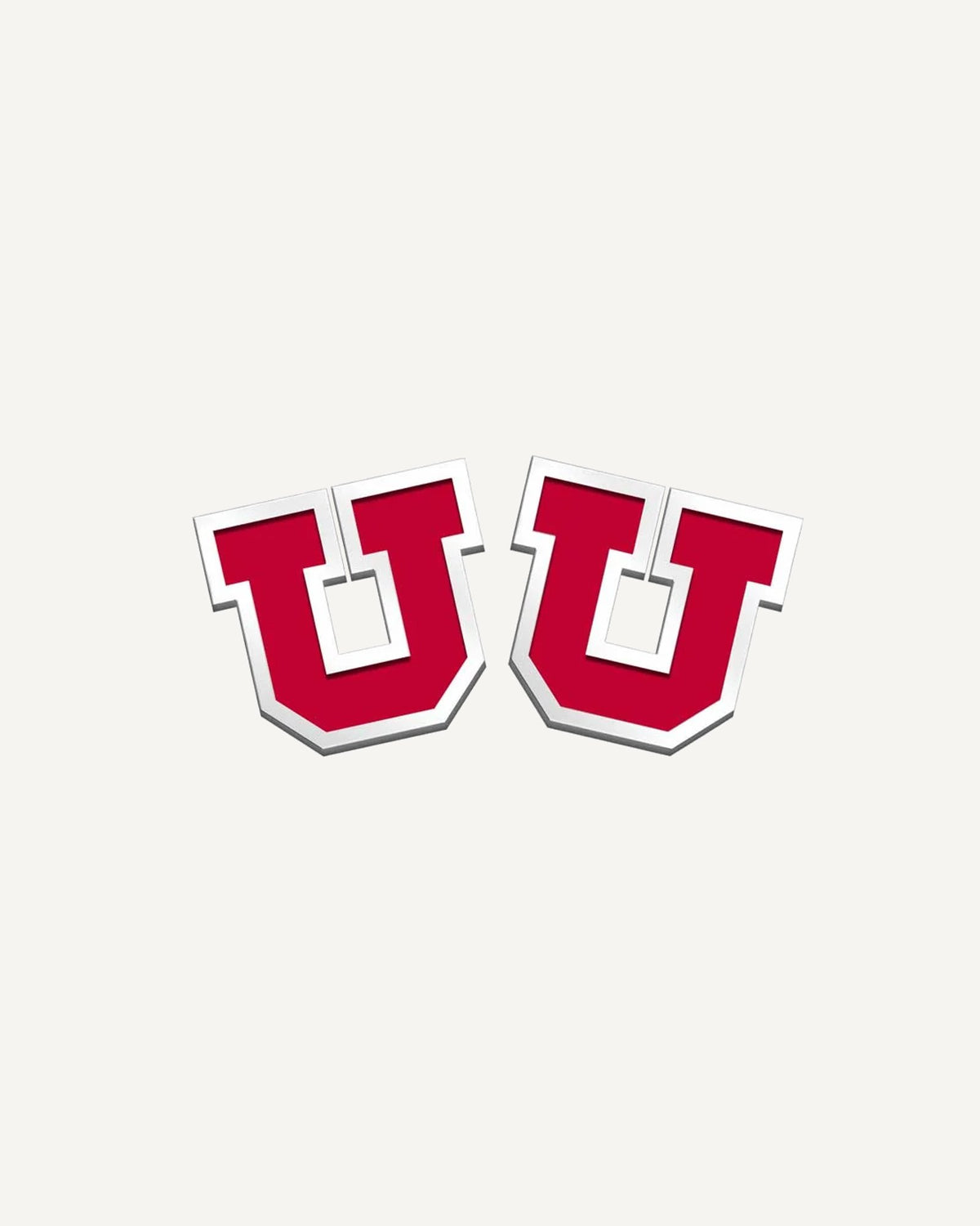 Pair of University of Utah Color Enamel Big U Cuff Links