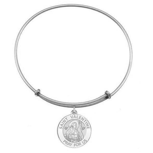 Expandable Bracelet W/ Saint Valentine Charm