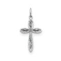 Sterling Silver Laser Designed Cross Pendant