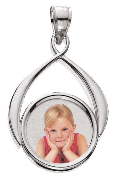 Wishbone Photo Pendant Necklace