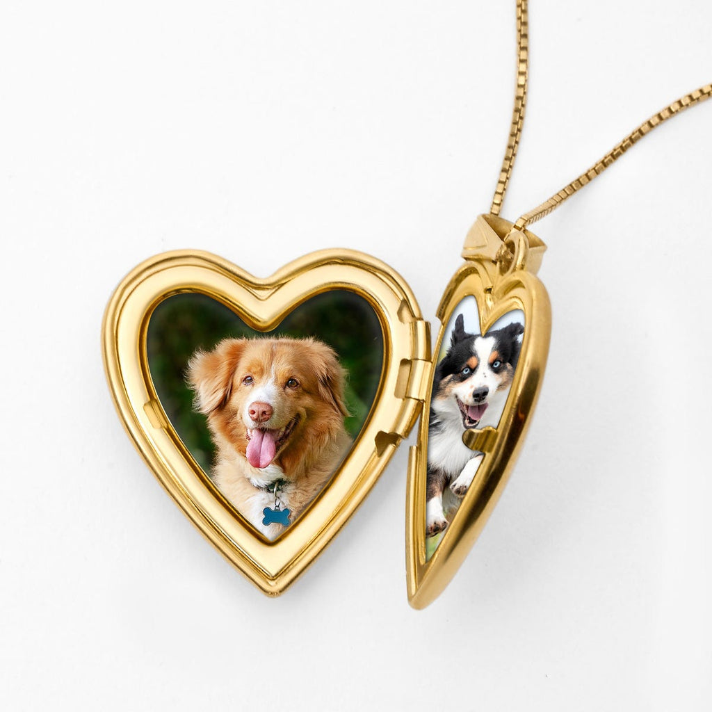 Build Your Own 14K Gold 4 or Four Photo Heart Locket