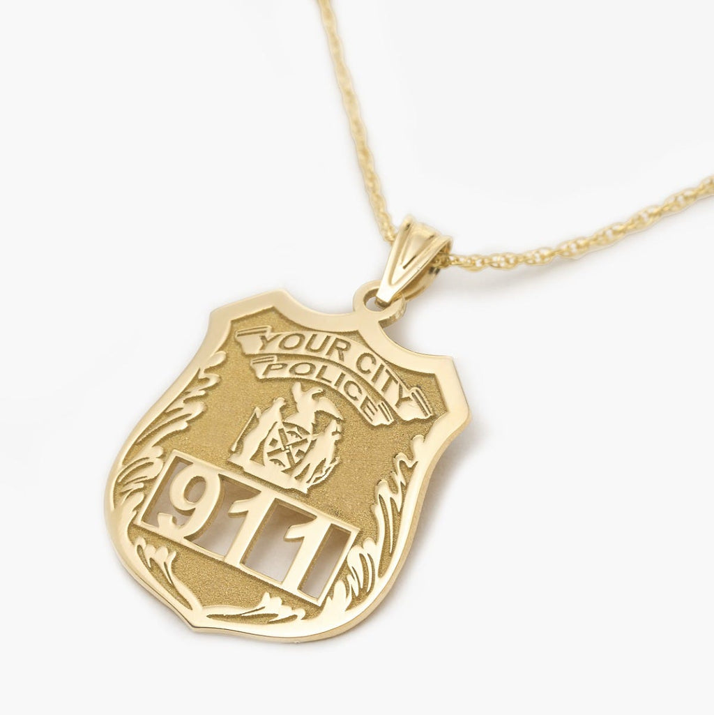 Personalized Police Badge with Your Number & Department