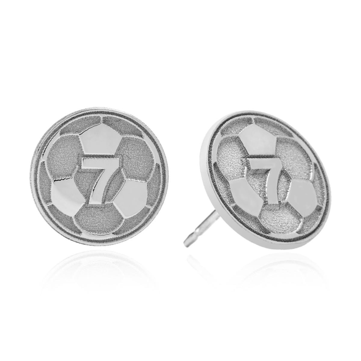Personalized Soccer Earrings with Any Number