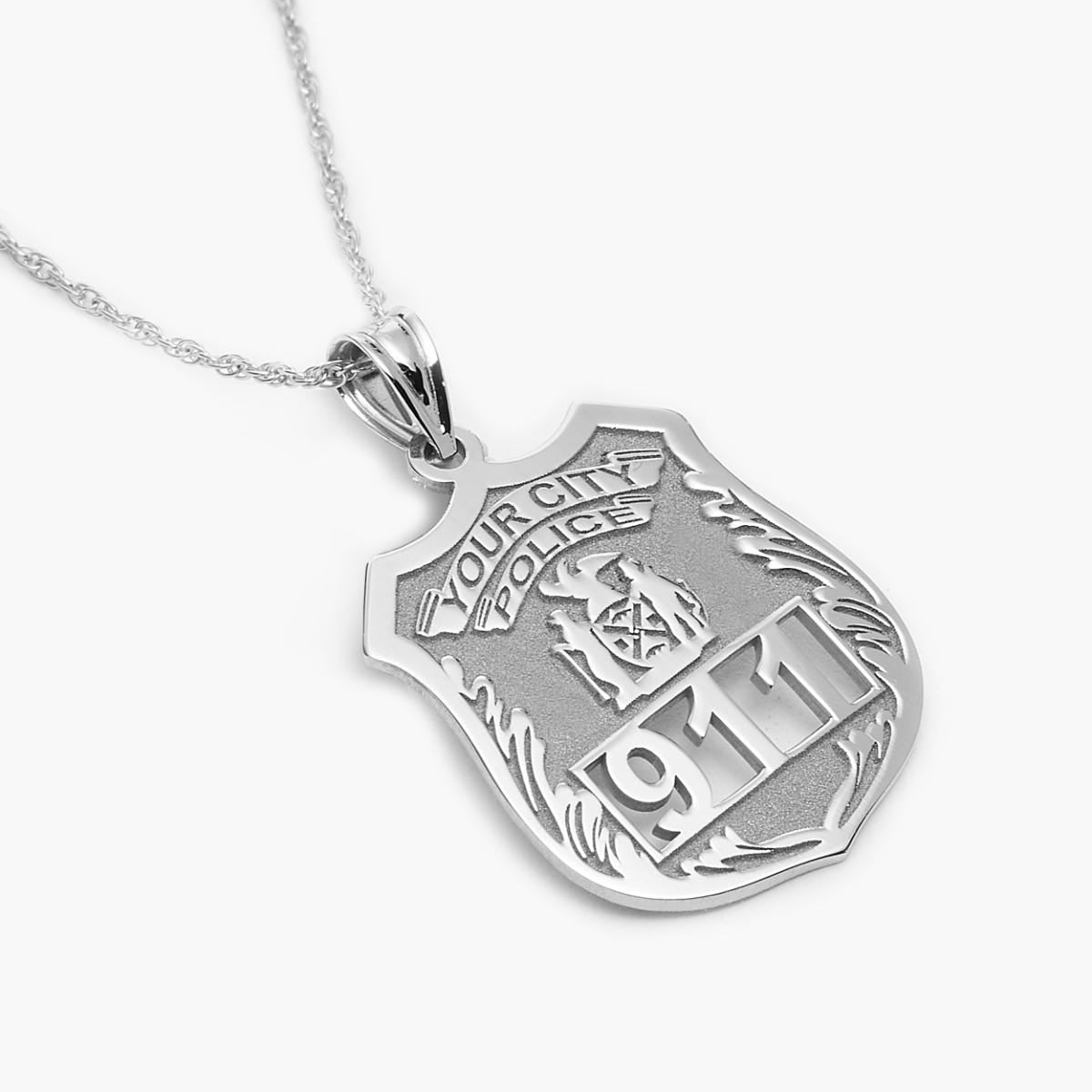 Personalized Police Badge with Your Number & Department