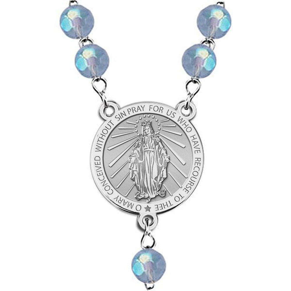 Miraculous Medal Rosary Beads