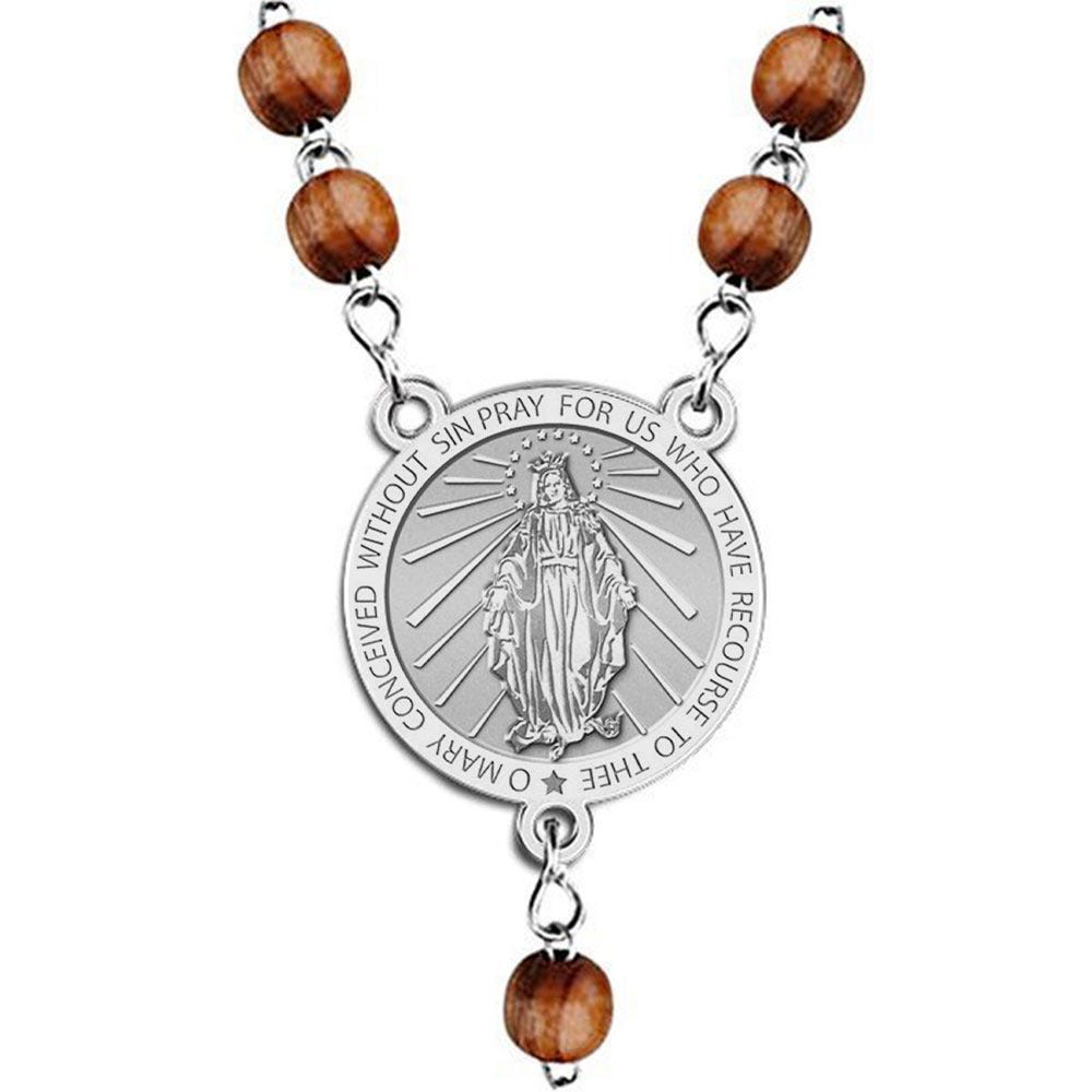 Miraculous Medal Rosary Beads