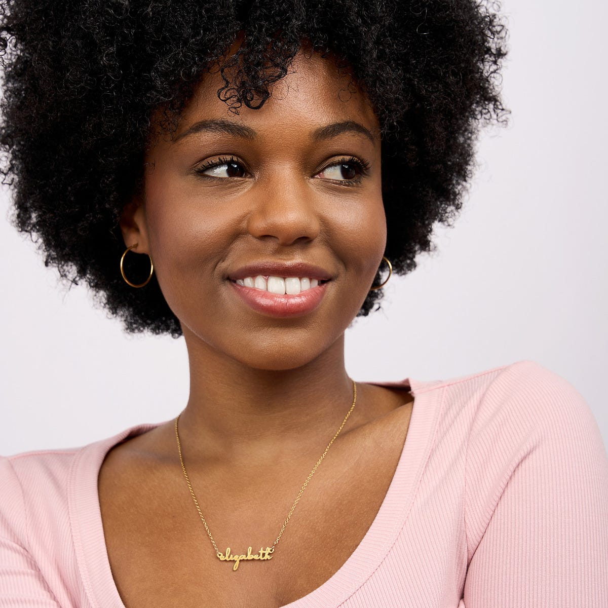 Simple Elegance Script Name Necklace with Chain Included