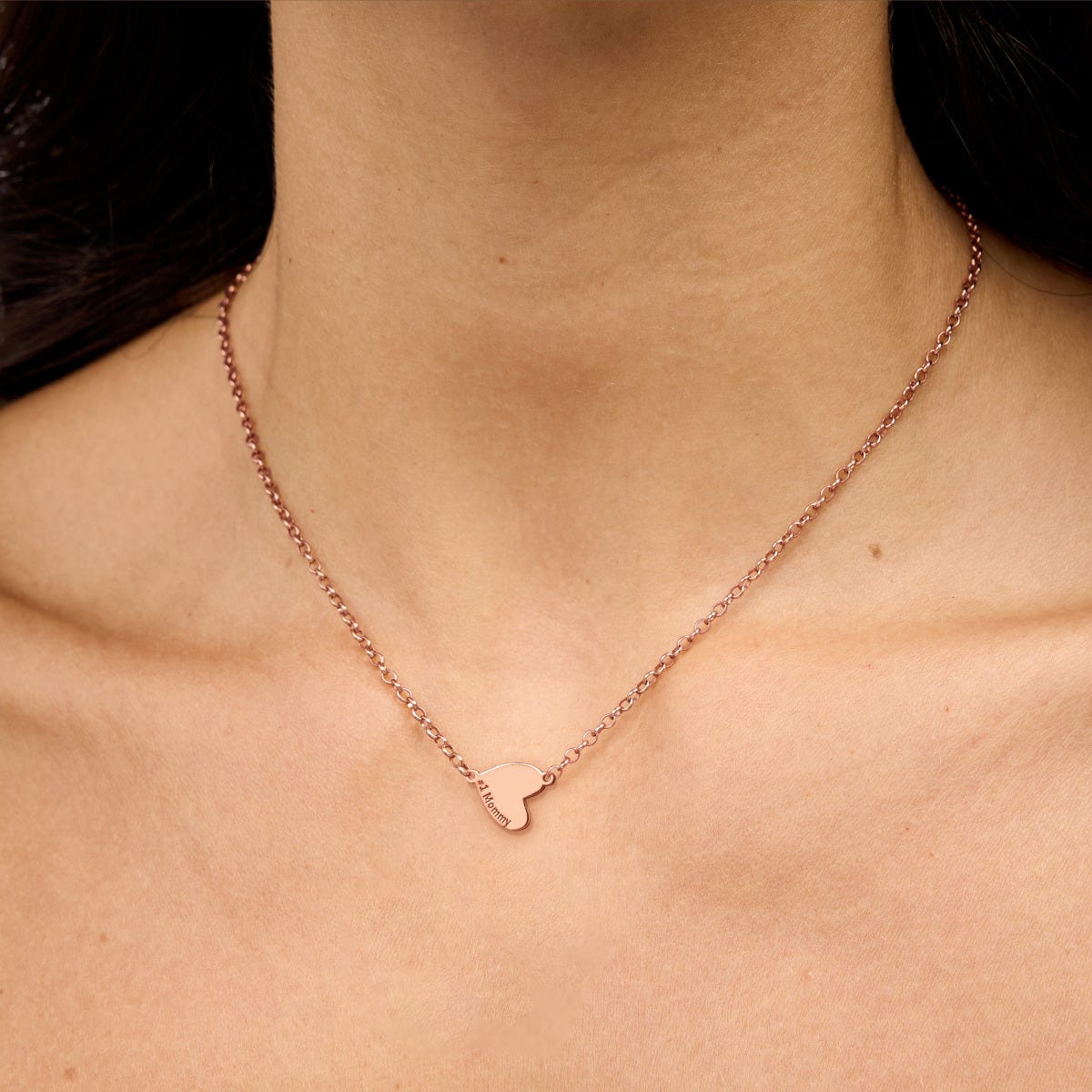 Multiple Heart Charm Necklace With Names