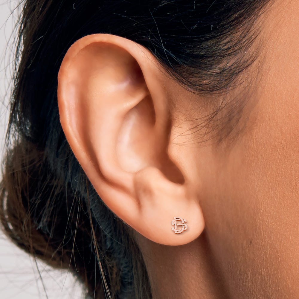 Exclusive Monogram Overlapping Initial Earrings