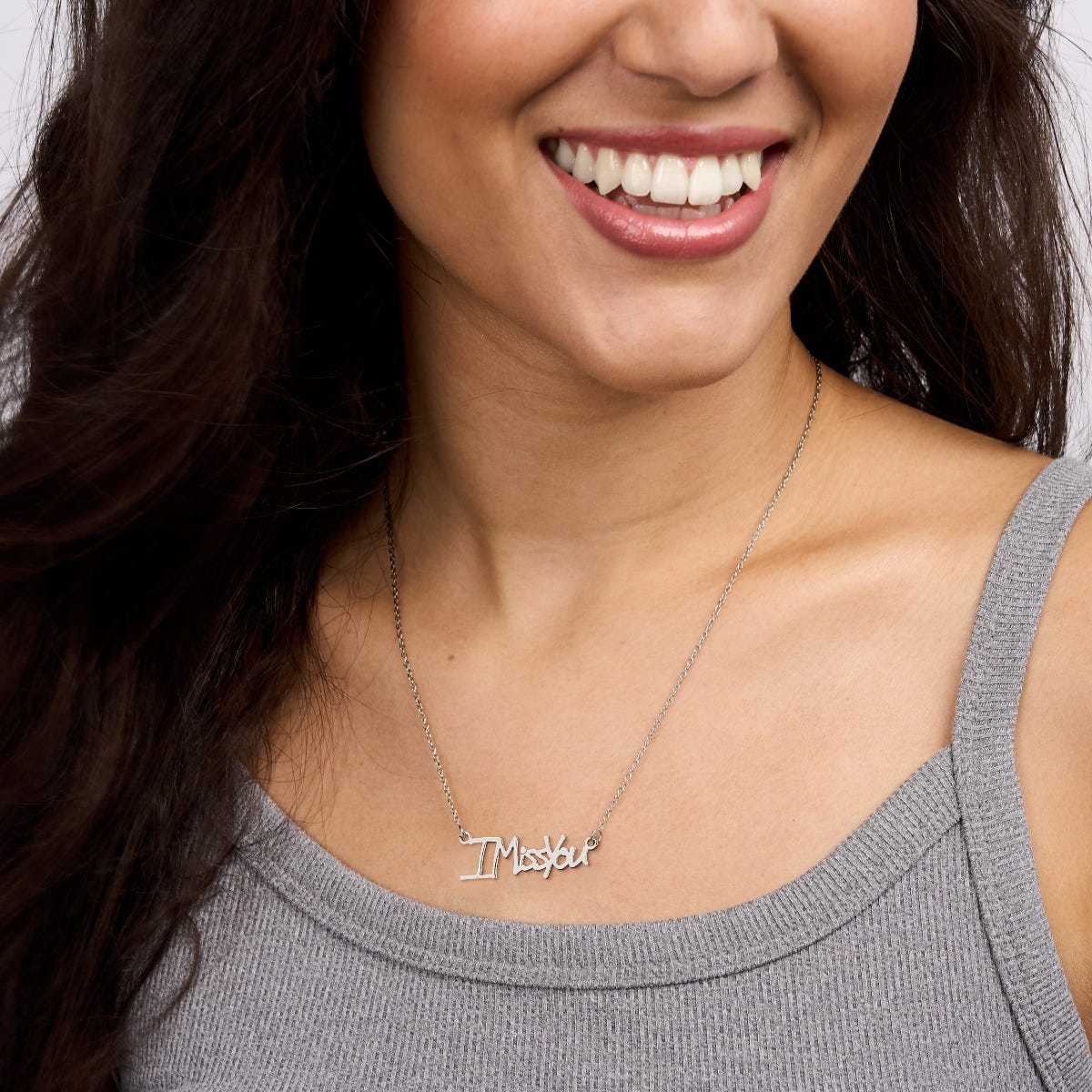 Personalized Sterling Silver Handwriting Necklace