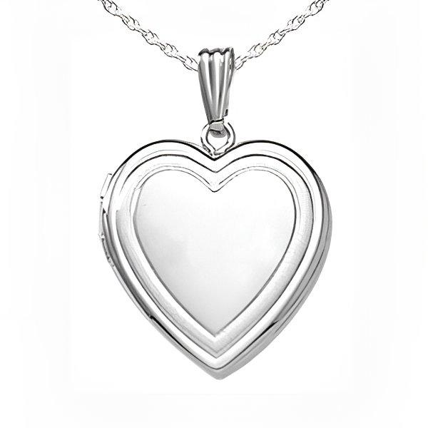 Silver Heart Photo Locket