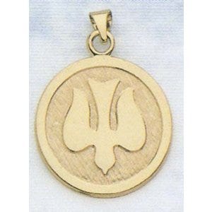 14K Gold Confirmation Religious Medal