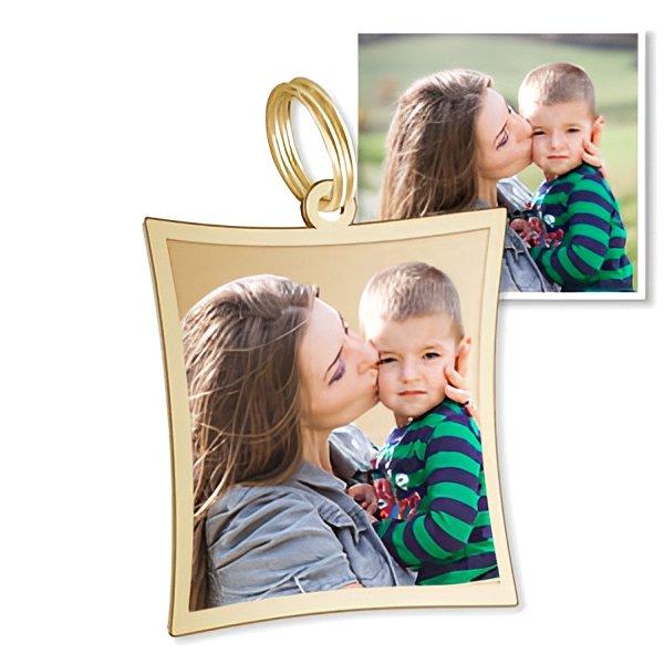 Curved Rectangle Charm For Bracelet