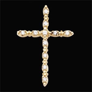 CROSS PENDANT W/DIAMOND, s.R41015D
