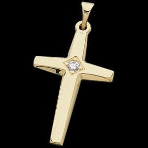 CROSS PENDANT W/DIAMOND, s.R41068