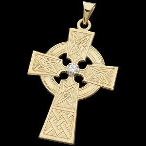CROSS PENDANT W/DIAMOND, s.R41073