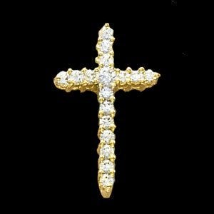 CROSS PENDANT W/DIAMOND, s.R80066D