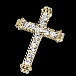 CROSS PENDANT W/DIAMOND, s.R80076D