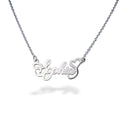 Name Necklace with Swirl Heart