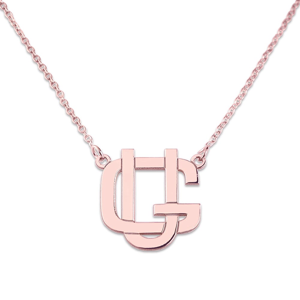 Exclusive Monogram Overlapping Initial Necklace