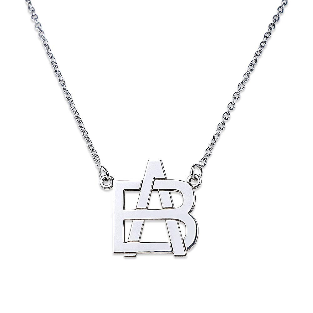 Exclusive Monogram Overlapping Initial Necklace
