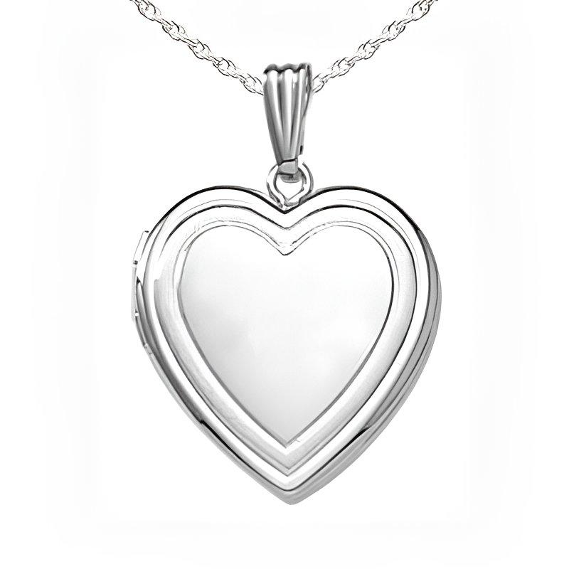 Silver Heart Photo Locket