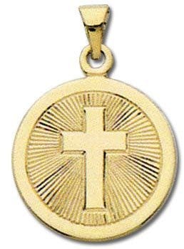 14K Gold Confirmation Religious Medal