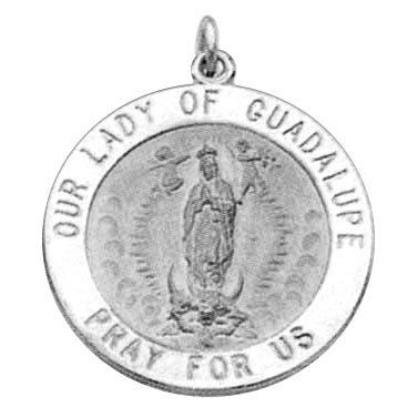 Gold Our Lady Of Guadalupe medal