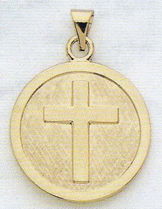14K Gold Confirmation Religious Medal