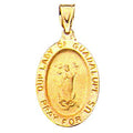 14K Gold Our Lady Of Guadalupe Religious Medal