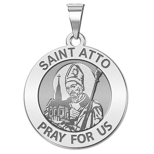 Saint Atto Round Religious Medal "EXCLUSIVE"