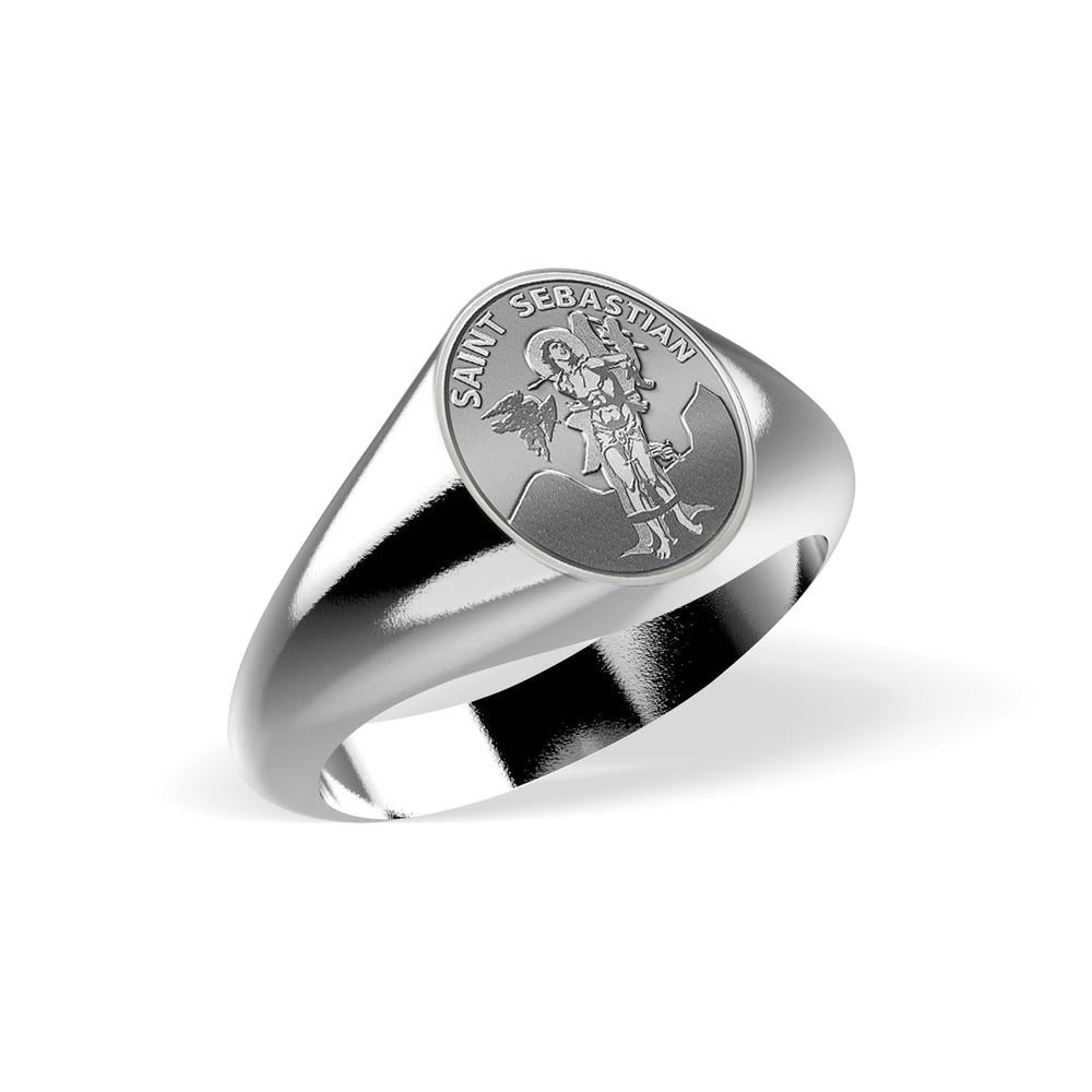 Saint Sebastian Signet Ring