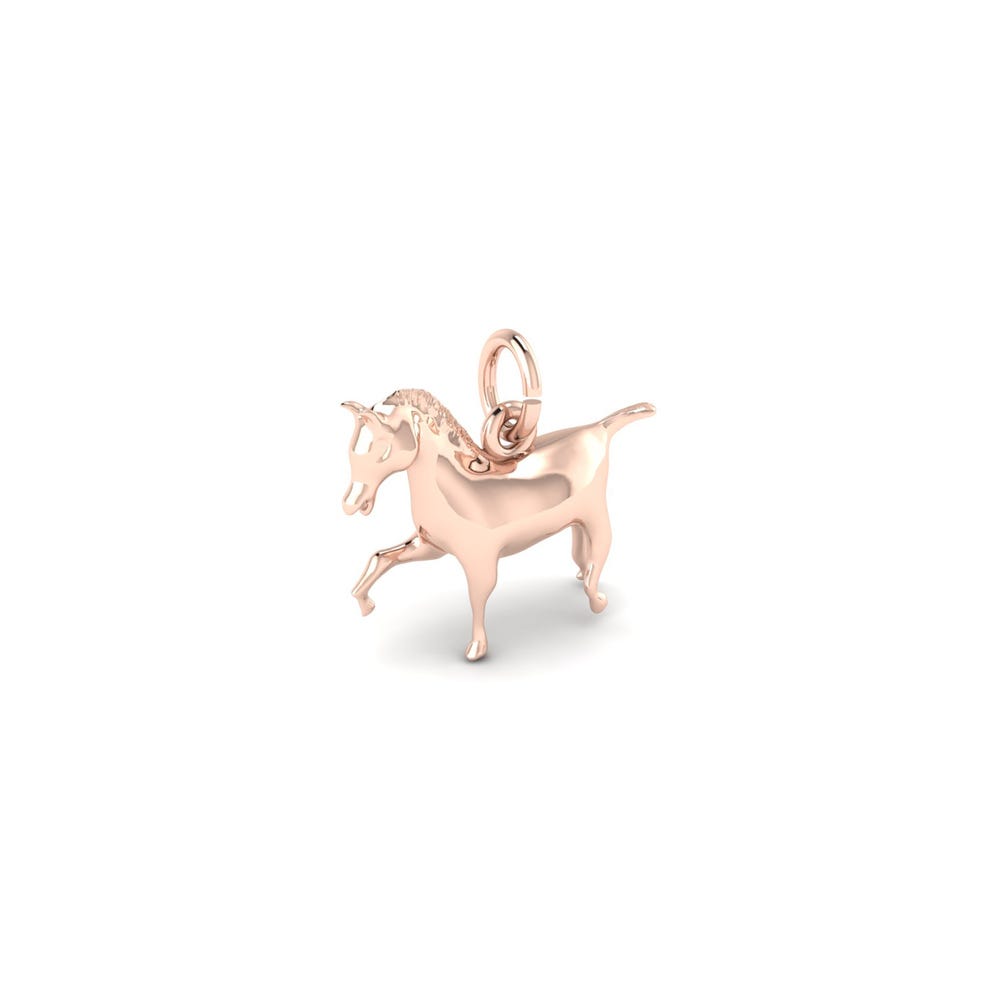 Extended Trot Horse Charm