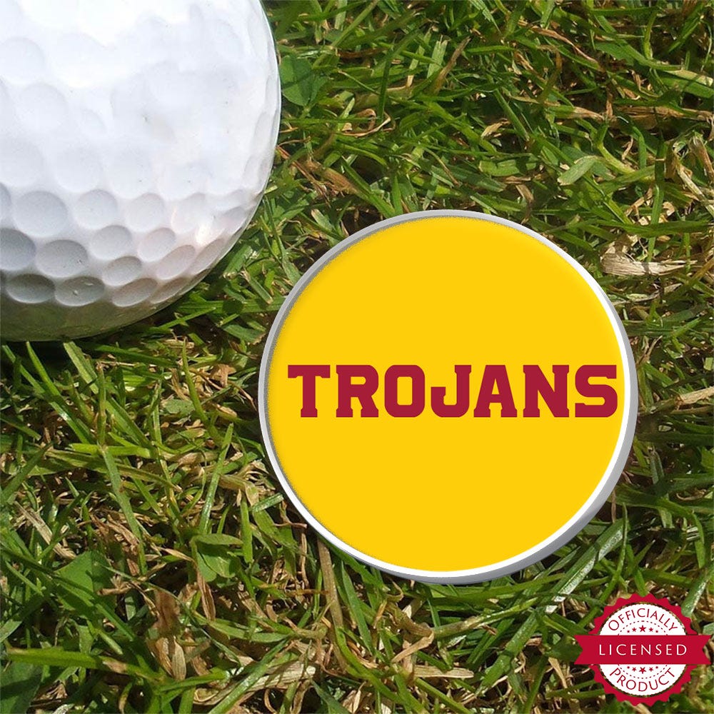 USC Block Trojans Golf Marker