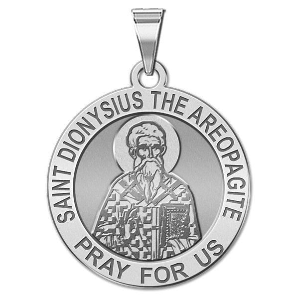 Saint Dionysius the Areopagite Round Religious Medal "EXCLUSIVE"