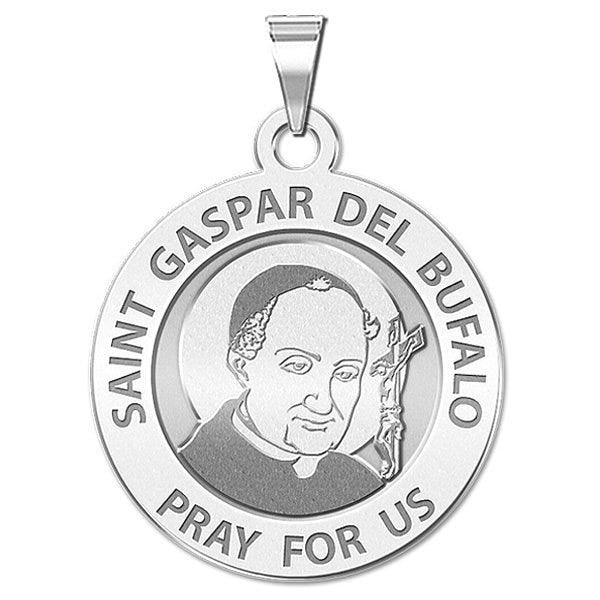 Saint Gaspar del Bufalo Round Religious Medal - "EXCLUSIVE"