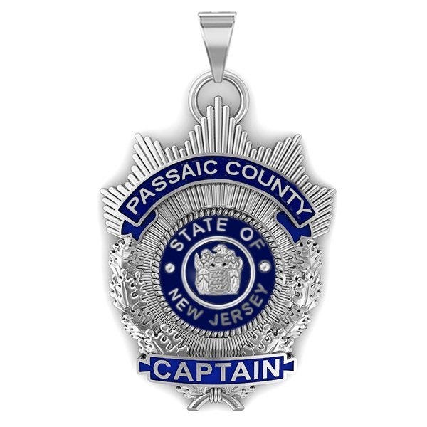 Personalized New Jersey Police Captain Badge with Your Department