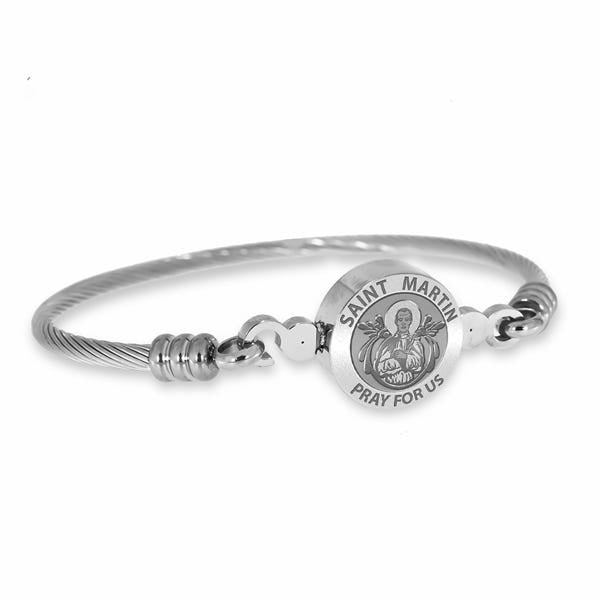 Stainless Steel Saint Martin Bangle Bracelet | Alivia + Danny