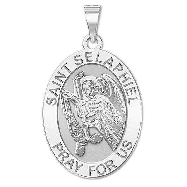 Saint Selaphiel - Oval Religious Medal "EXCLUSIVE"