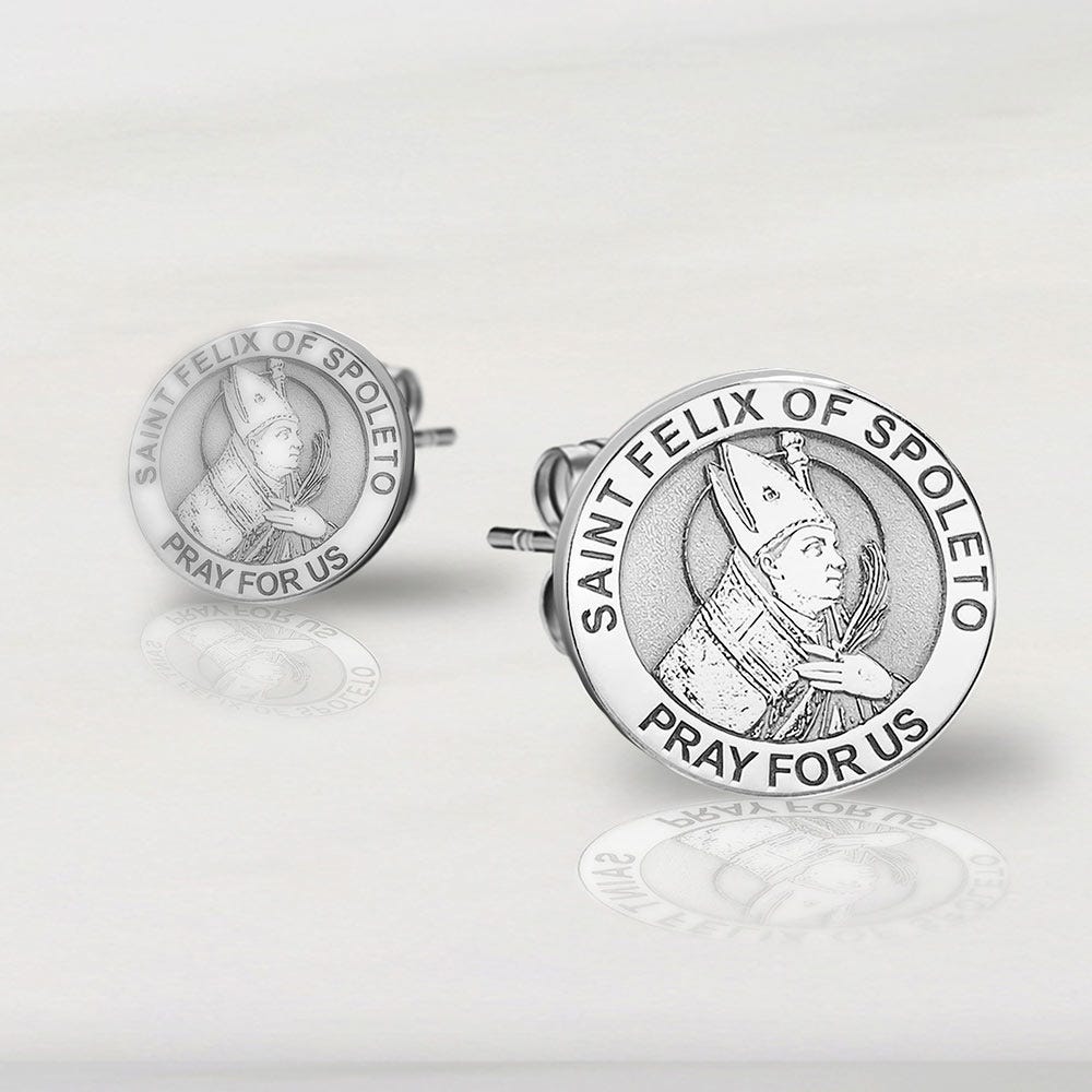 Pair of Saint Felix of Spoleto Earrings
